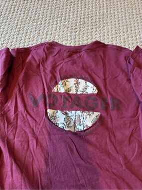 Men’s Burgundy Short-Sleeve Tee